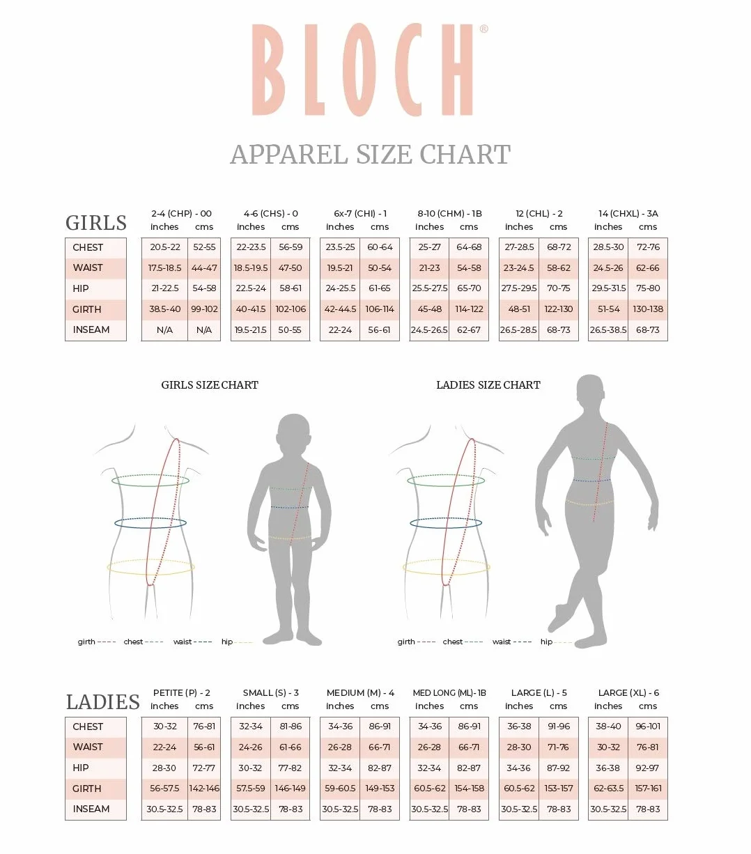 Bloch Dance Sissone Body da Donna con Scollo a V