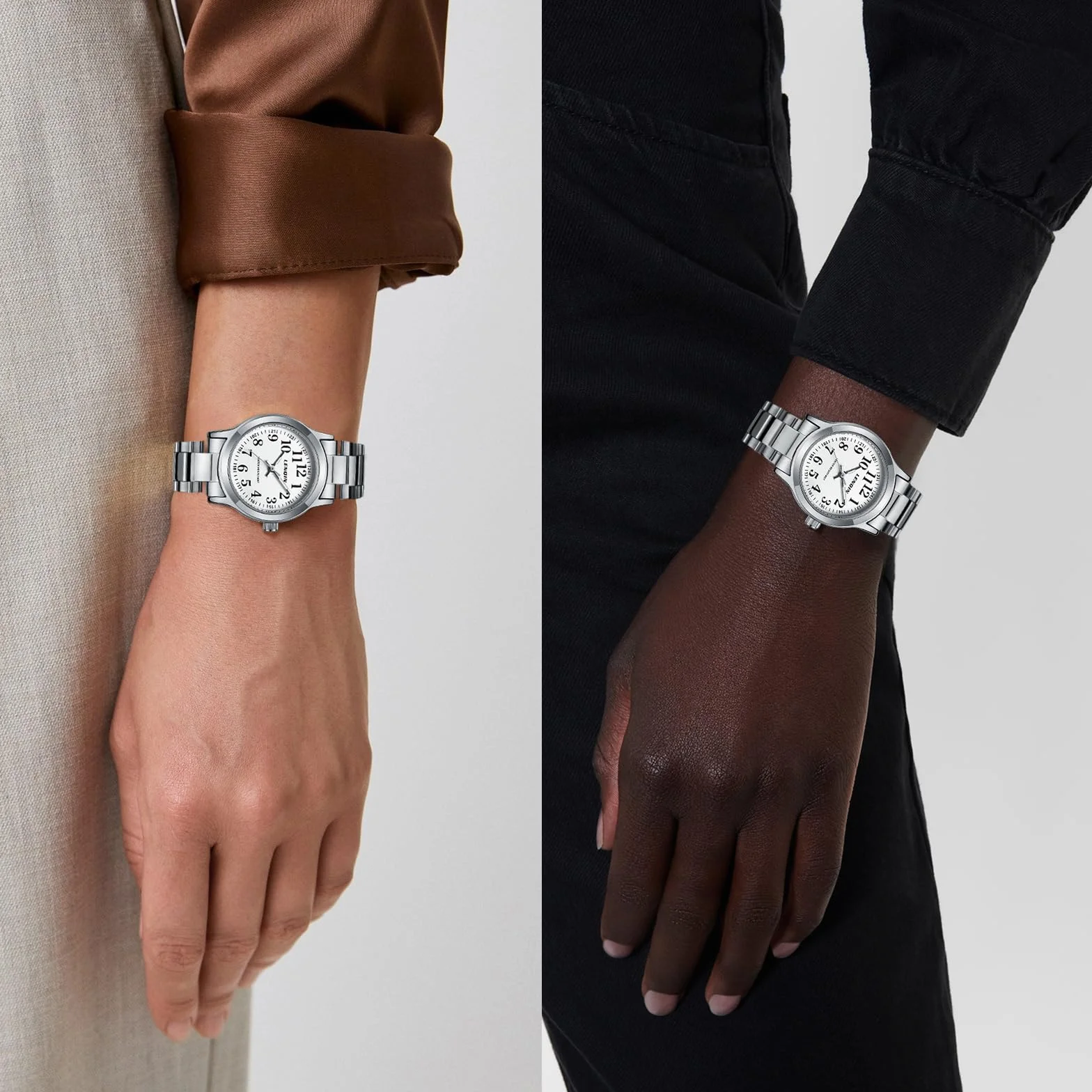 LN LENQIN Orologio Donna Piccolo Analogico Quarzo Orologi da Polso Classic Moda Donne Dress Watch Orologio Impermeabile Donna con Cinturino in Acciaio Inossidabile