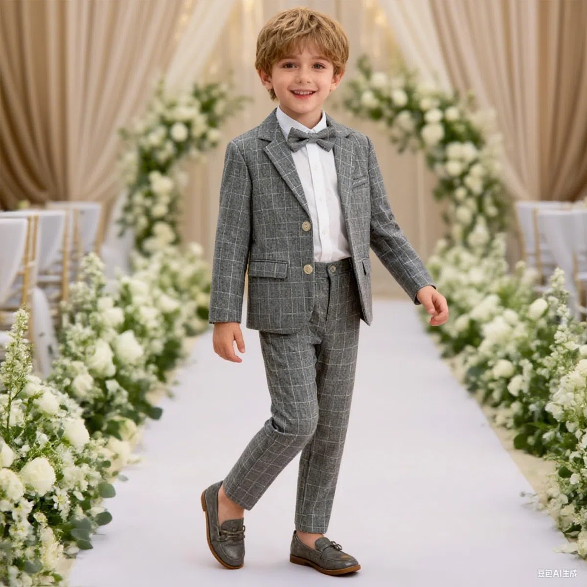 LOLANTA 3 Pezzi Paggetto Bambino Matrimonio,Completo Elegante Ragazzo Cerimonia