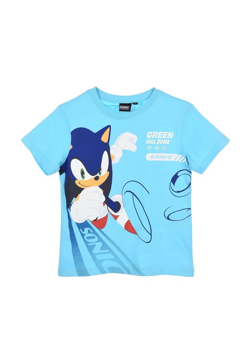 Sonic The Hedgehog T-Shirt Bambino 100% Cotone Maglietta Manica Corta Ufficiale Sega – Abbigliamento Sonic 4-12 Anni Idea Regalo