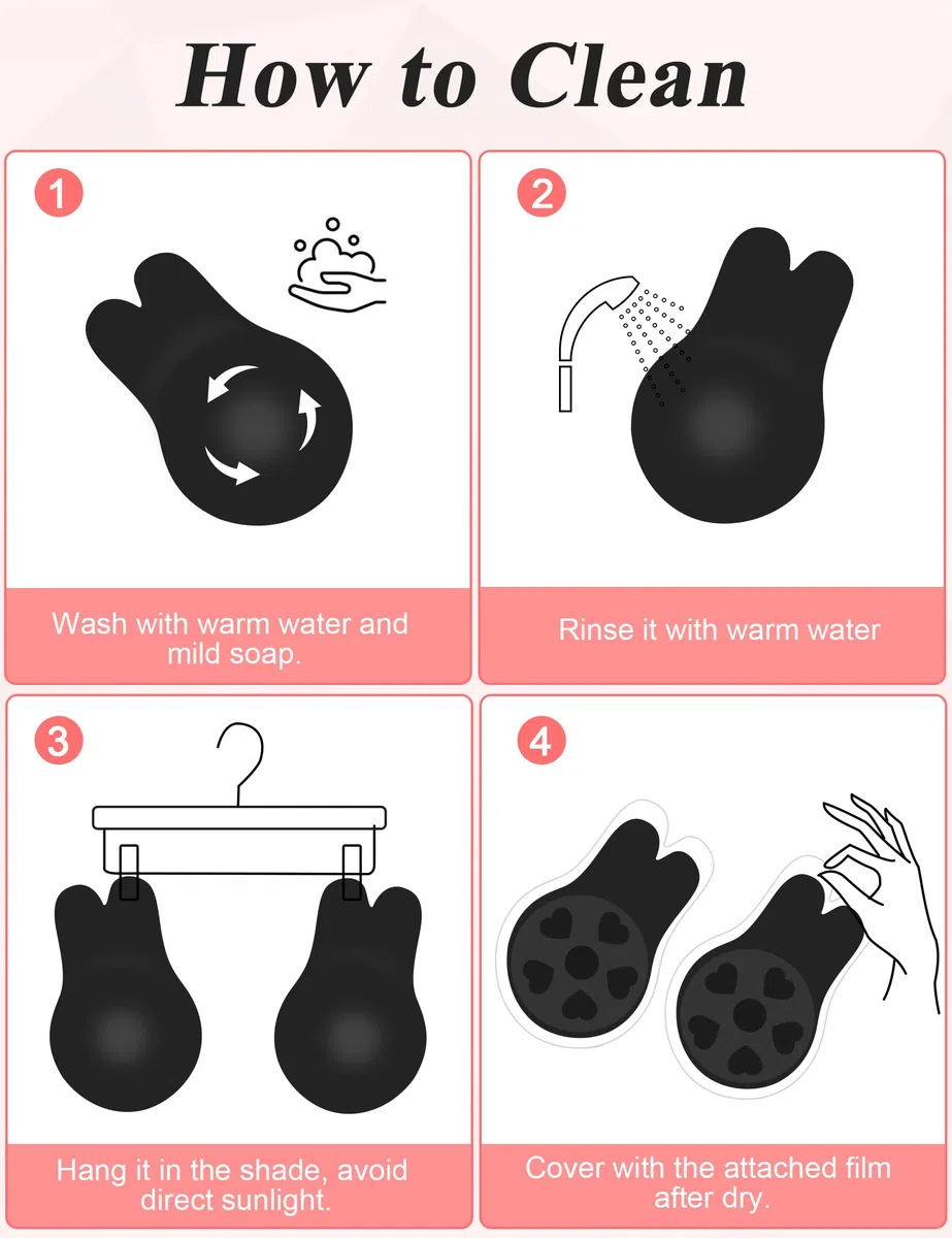 MELLIEX Reggiseno Adesivo Push-up Reggiseno Autoadesivo Senza Spalline Senza Schienale
