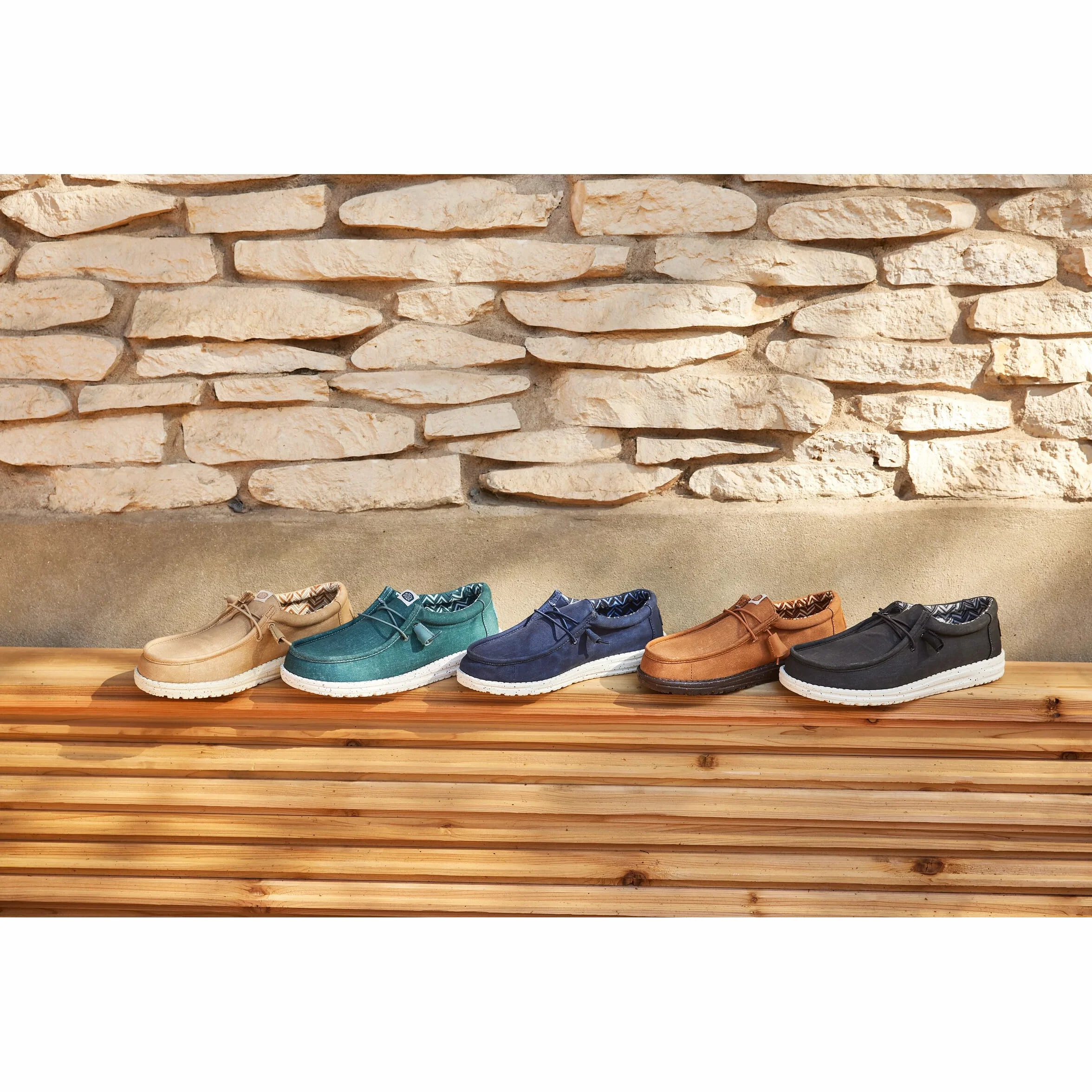 Hey Dude - Wally Canvas - Scarpe Uomo Slip-On - Mocassini