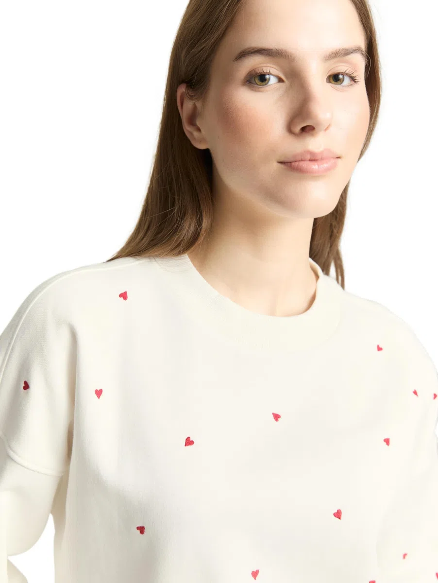TOM TAILOR Denim Damen - Sweatshirts & Kapuzenpullover Maglia di Tuta Donna