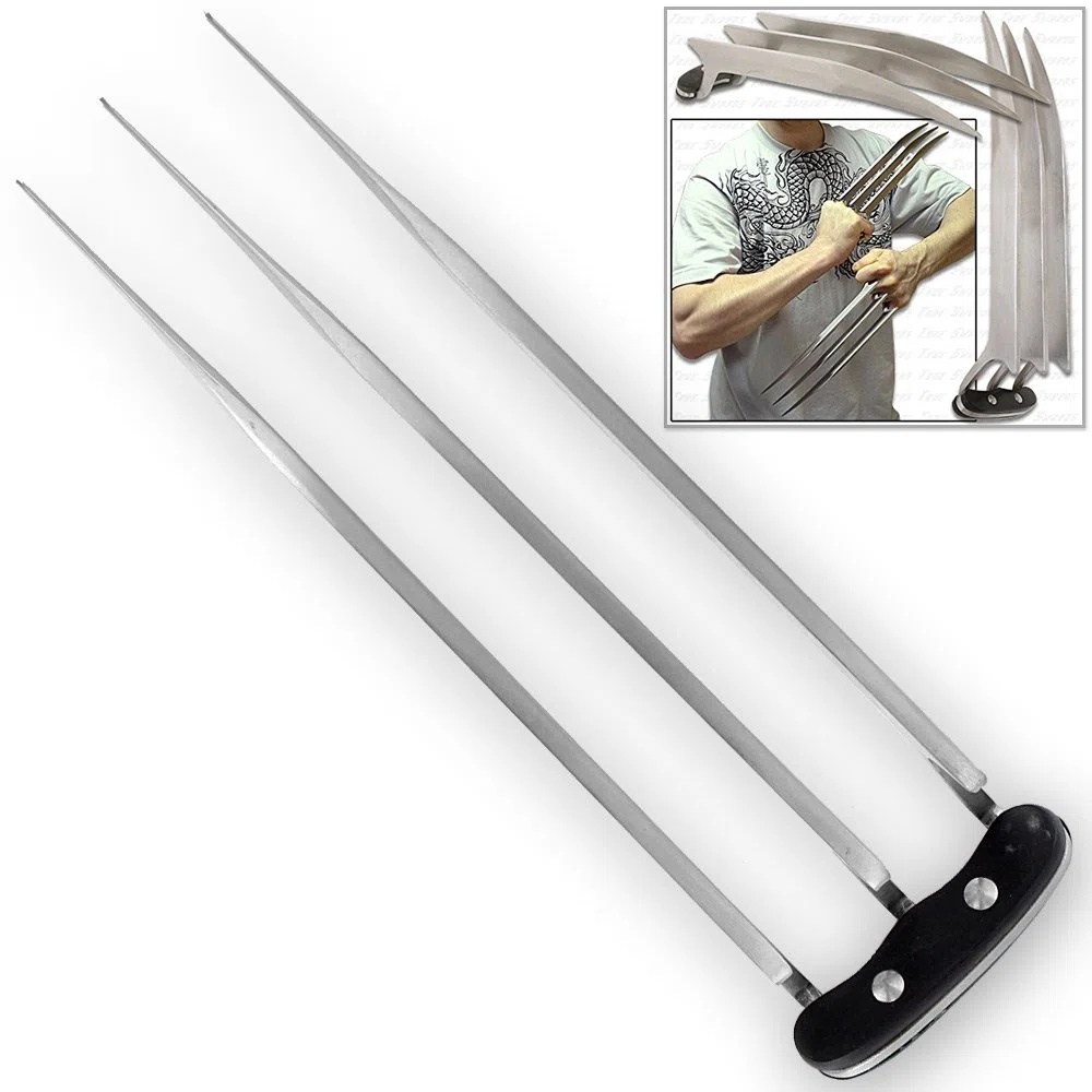 Vulcan Gear Artiglio Wolverine Fantasy, 28 cm, Set da 2, Acciaio INOX