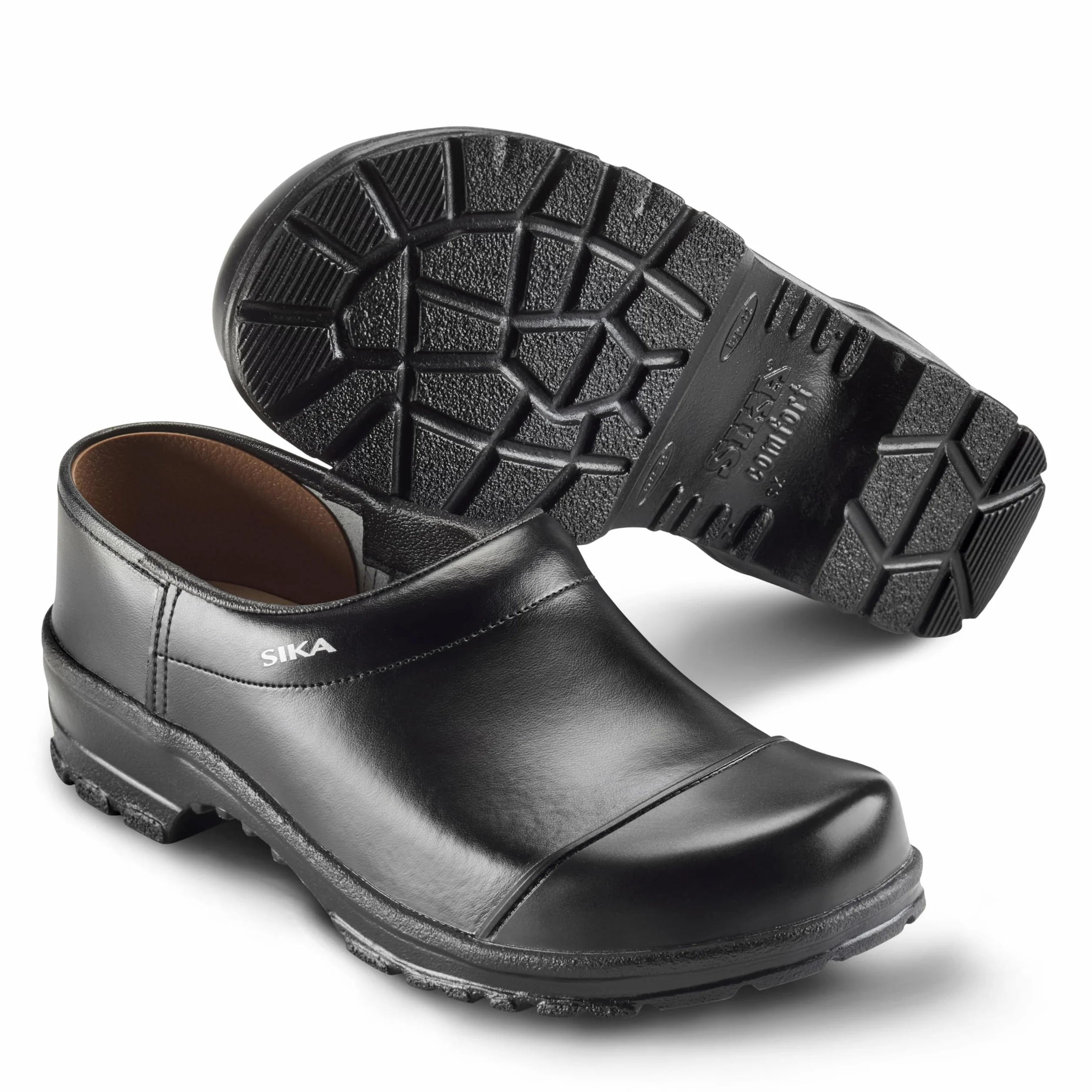 SIKA 2530 Comfort Clog - Ampia vestibilità e plantare in legno - Ideale per tempo libero, ospedale e cura, hotel/ristorante/mensa, servizio e pulizia, industria farmaceutica, industria alimentare