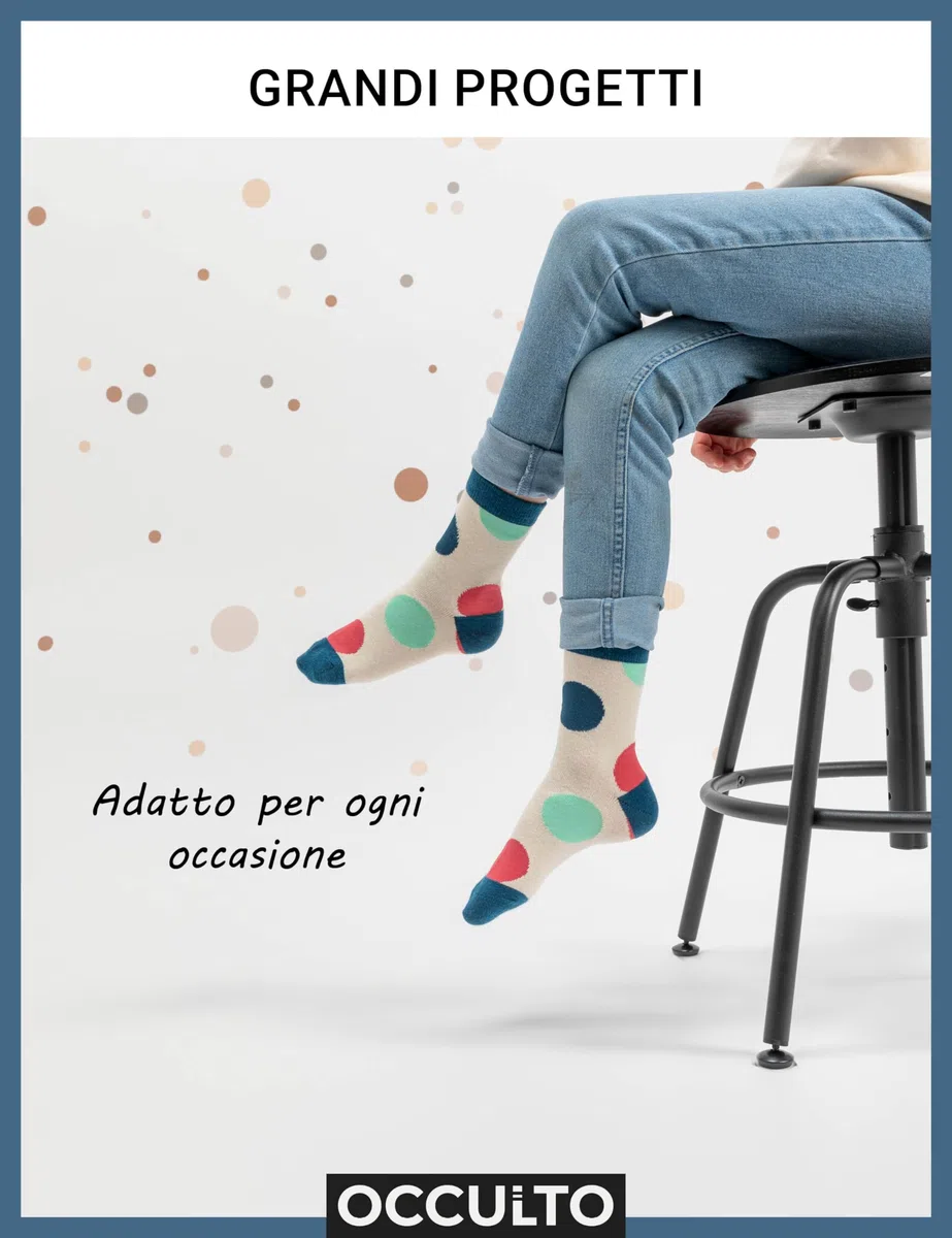 Occulto Calzini Colorati Bambino e Bambina Pacco da 10 (modello: Estilo)