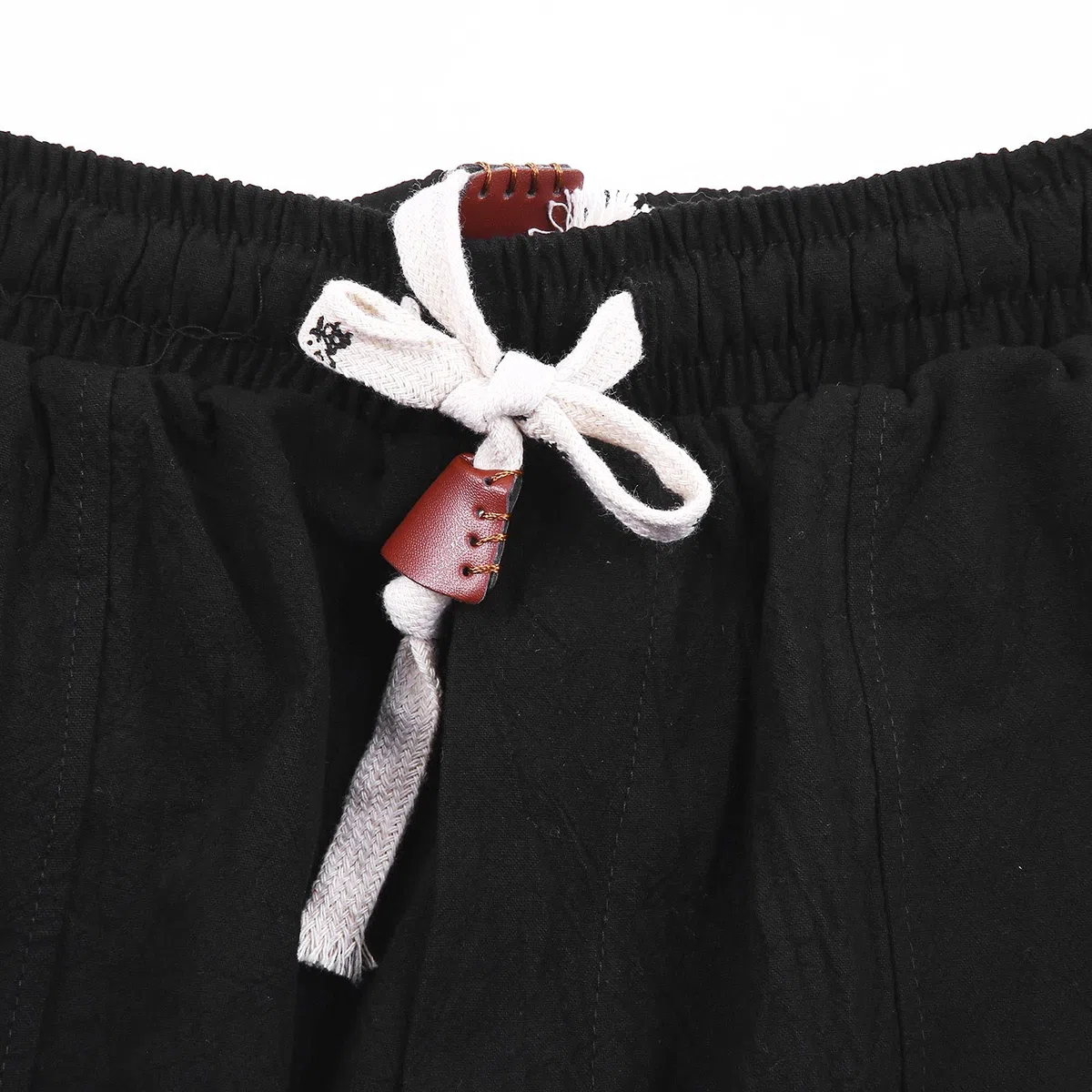 Generico Pantaloni Baggy da Uomo in Stile Harem Giapponese Kirakuco Pantaloni Cotone e Lino Pantaloni Casual Lunghi Cavallo Basso Hip-Hop Joggers Pantalaccio Calzoncini Streetwear