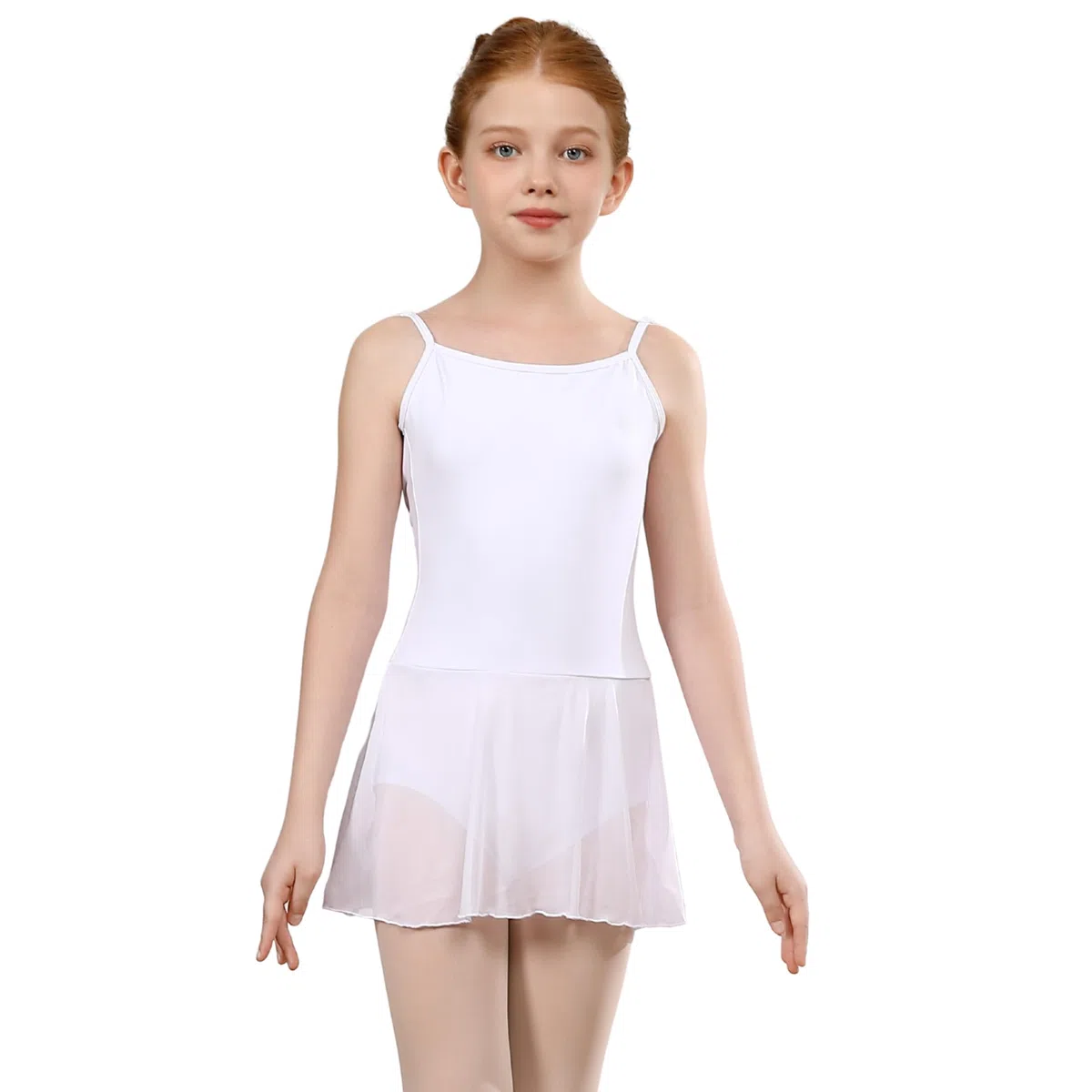 Set Danza Completo Bambini/Bambine - tutù e Body Professionale per Scuola di Ballo con Tessuto Elasticizzato