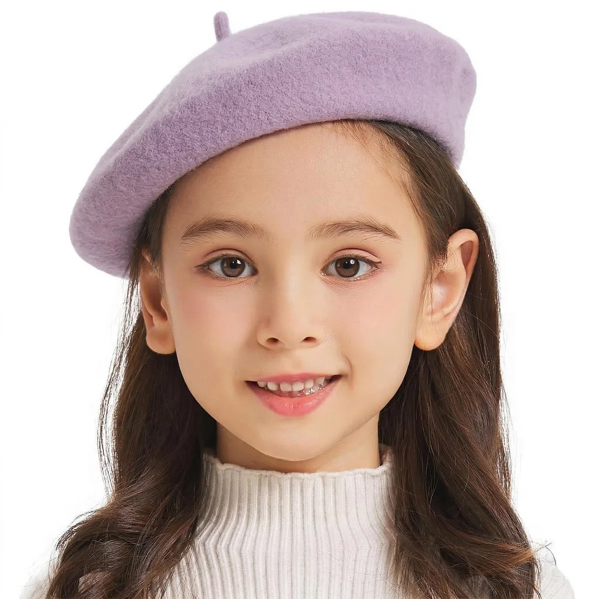 ZLYC Lana Bambini Beret Hat Ragazze Tinta unita Artista Francese Beret Cap