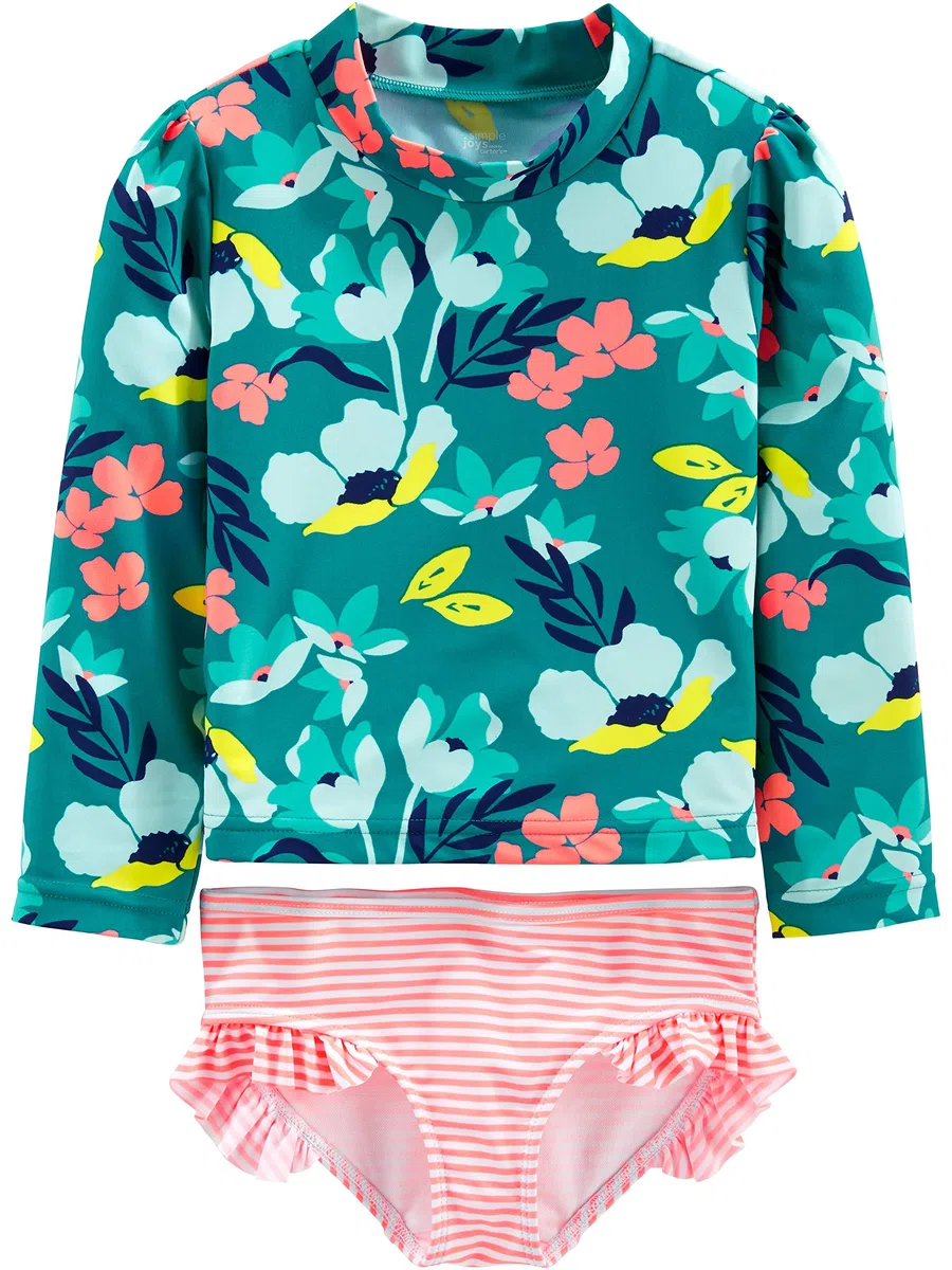 Simple Joys by Carter's 2-Piece Assorted Rashguard Sets Set di Rash Guard Bimba 0-24 (Pacco da 1)