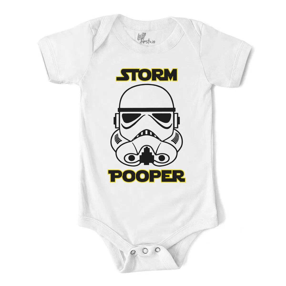 Body Neonato Divertente Storm Pooper - Baby Body Manica Corta Unisex 100% Cotone Morbido Traspirante, Simpatica Idea Regalo Baby Shower per Mamma e Papà
