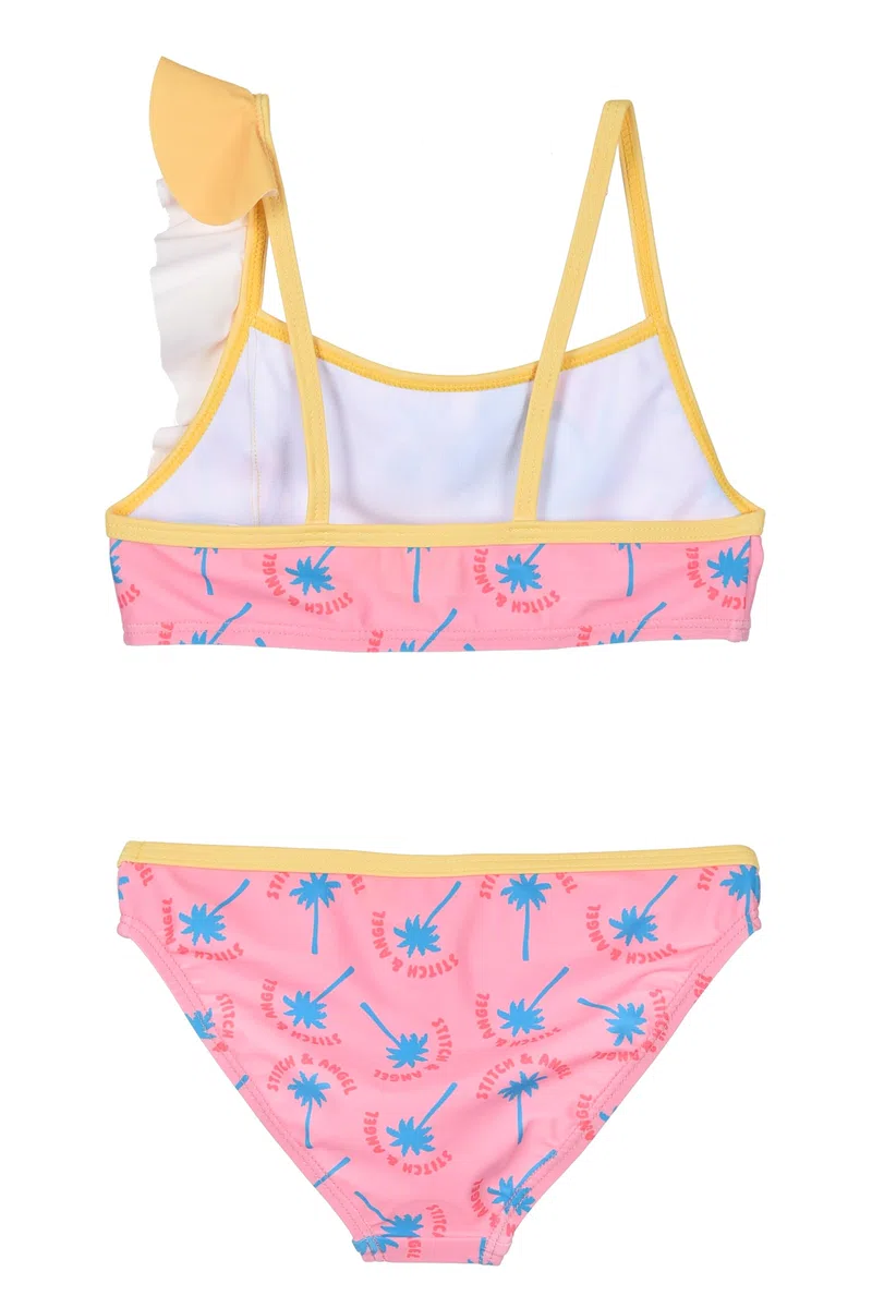 Disney Lilo And Stitch Bambina Costume da Bagno Due Pezzi