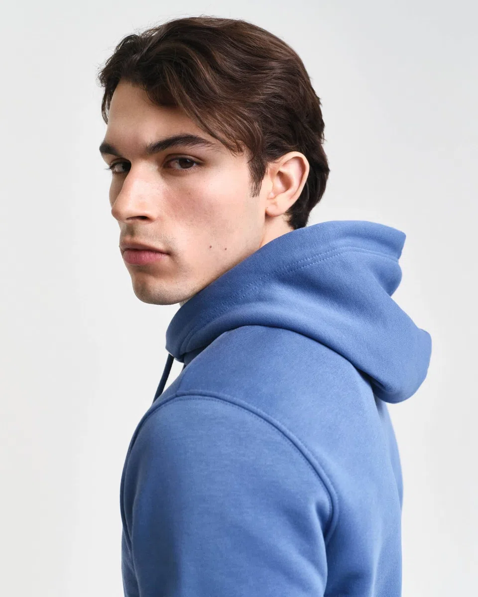 GANT Uomo Felpa con Cappuccio Pullover con Scudo Normale, Bubbelgum Pink
