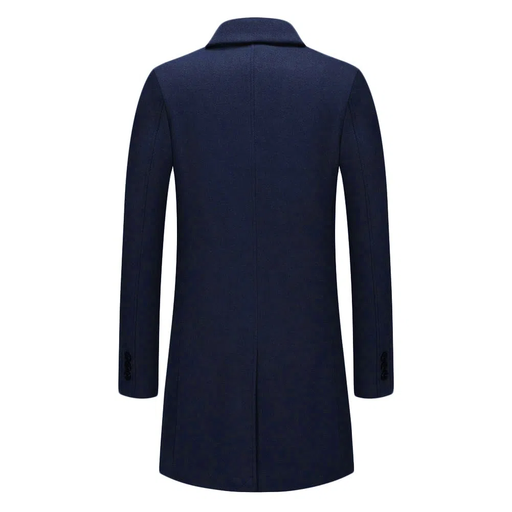 Allthemen Cappotto da Uomo con Colletto a Bottone Coat Casual Outerwear Caldo e Spesso per Inverno Coat