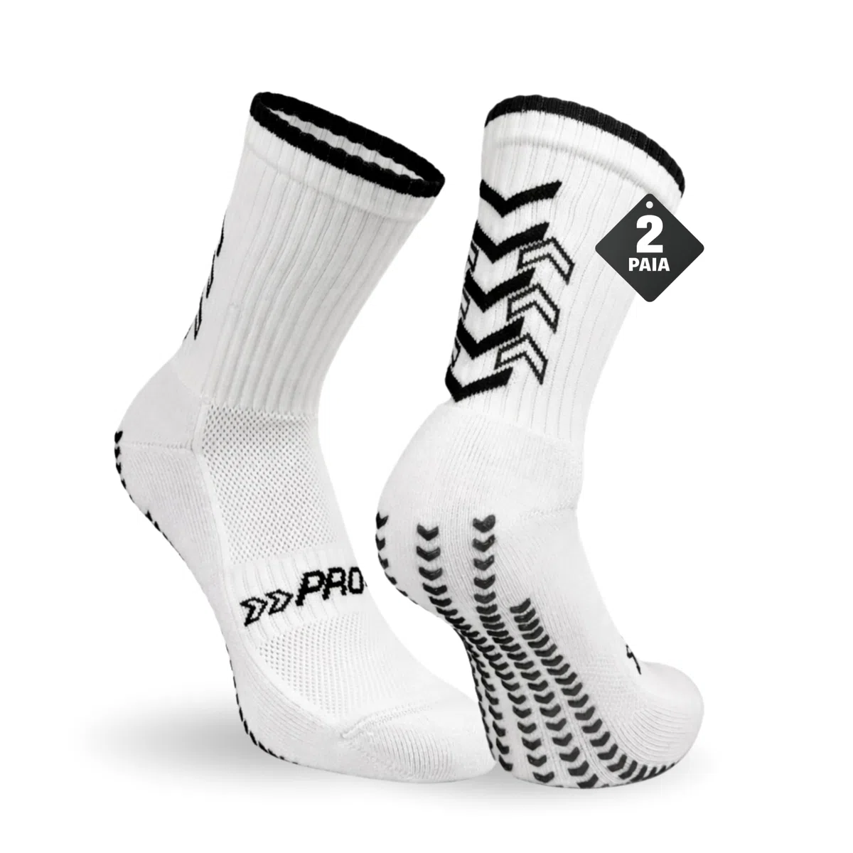 LEON D'ORO Calze da Calcio Antiscivolo Uomo in Cotone Calzini Sportivi Donna Grip Traspiranti Made in Italy per Calcio Calcetto e Running