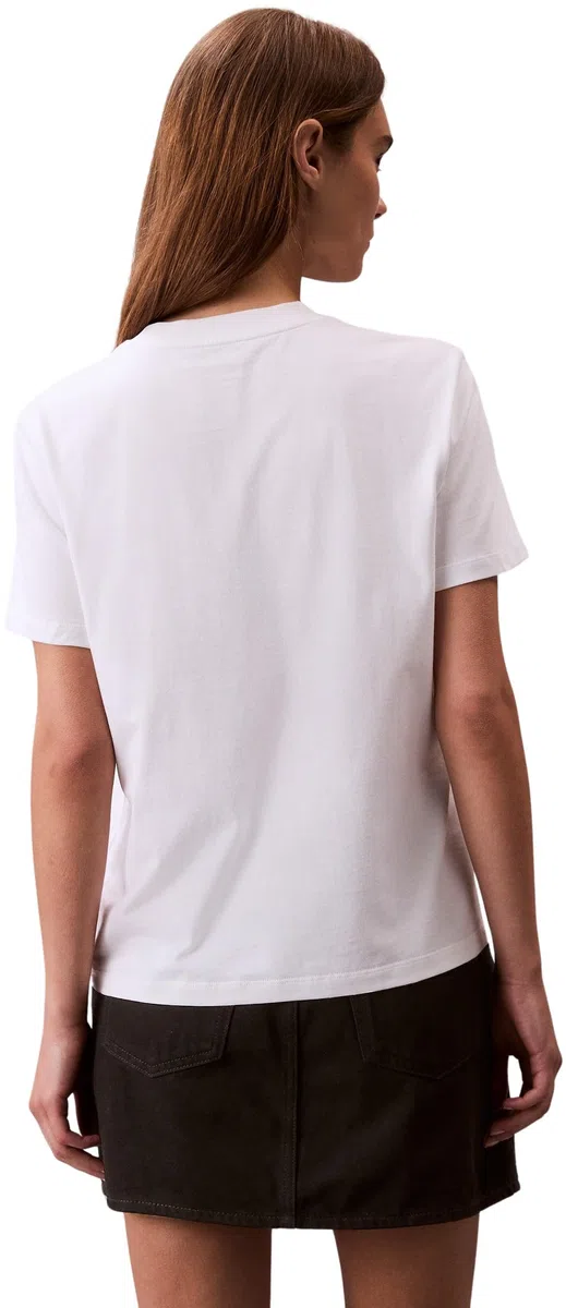 Calvin Klein Donna T-Shirt Maniche Corte Logo Classic Regular Fit