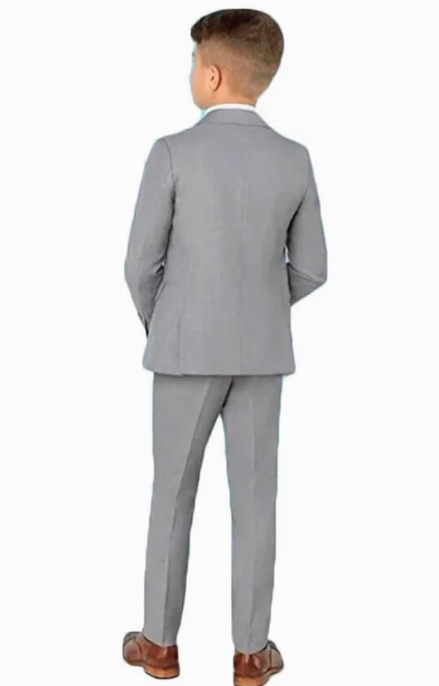 Peak Risvolto Vestito per Ragazzi Slim Fit Blazer Gilet Pantaloni Ragazzi Partito Vestito Ragazzi Abito Formale Bambino Smoking Matrimonio