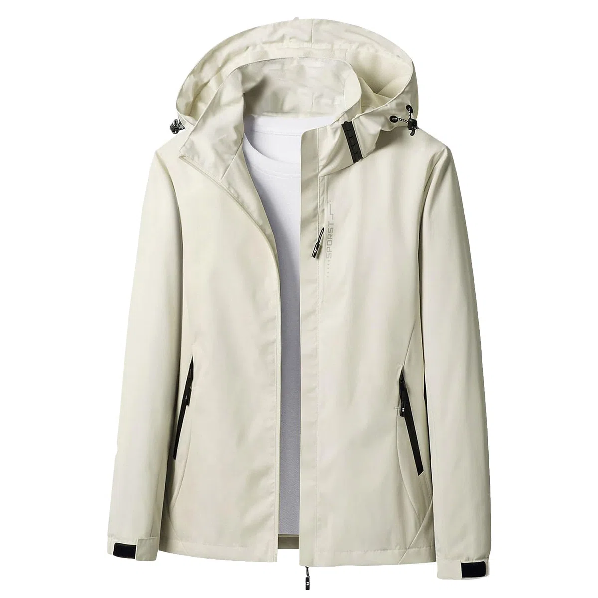 KHIRVWL Parka da Donna Leggero Soft Shell Giacca da Trekking Lunga Impermeabile Antivento Soft Shell Giacca a Vento con Cappuccio per Escursioni in Montagna Pioggia Giacca Lunga Softshell Cappuccio