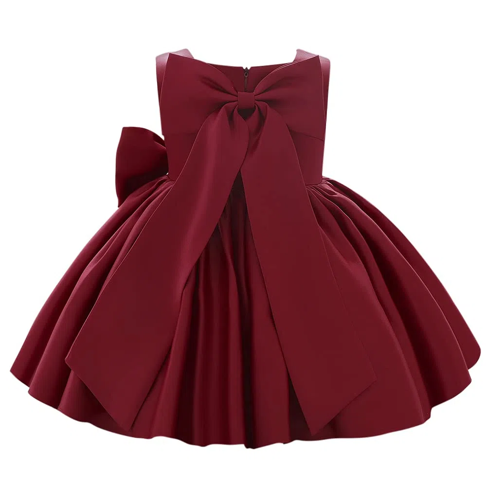 Vestito da principessa per bambine e bambine, con tutù e fiocco, abito da ballo formale, per compleanni, matrimoni, battesimi, battesimi