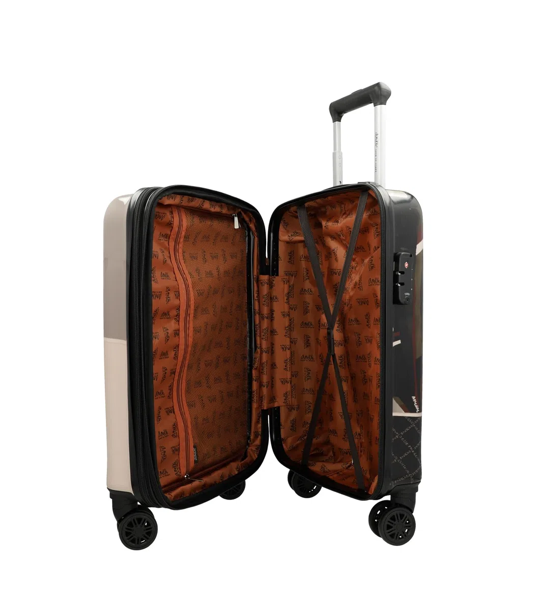 Anekke carrello Mademoiselle Expandable Cabin Trolley Multicolor multicolore