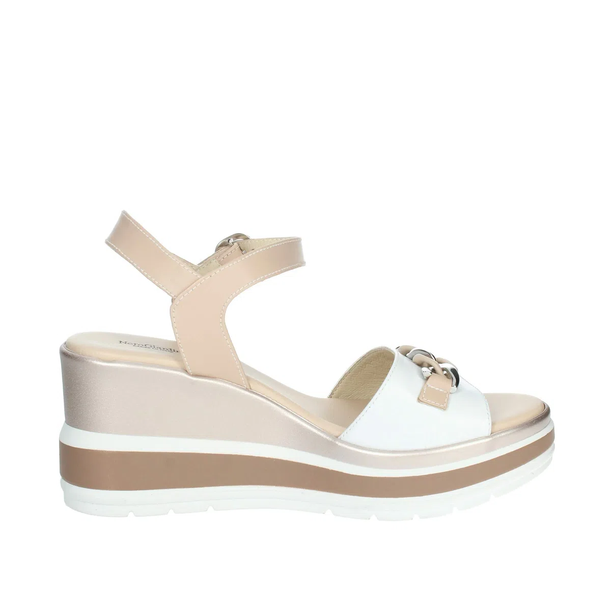 Nero Giardini Sandalo Platform in Pelle. Made in Italy