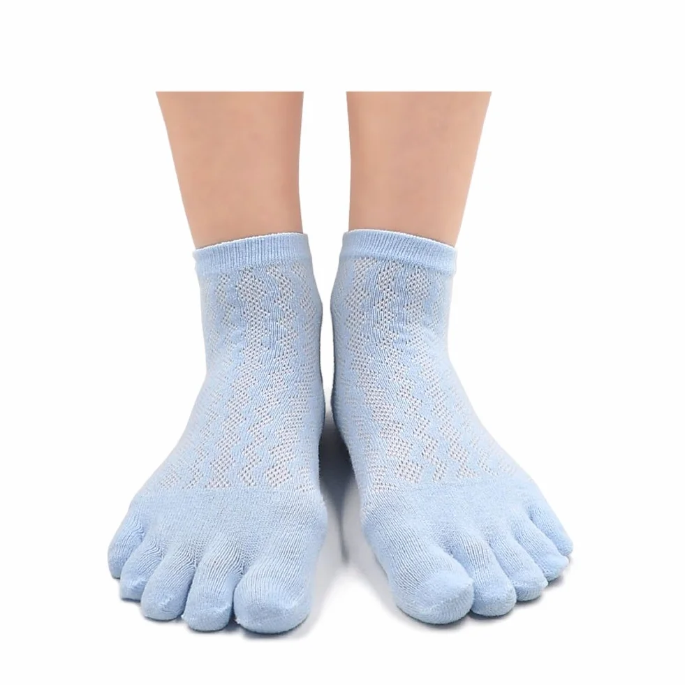 PUTUO Donna Calzini con Dita Separate, Classici Calze Sportivi Dita in Cotone da Donna, Alta Qualità, 5 paia