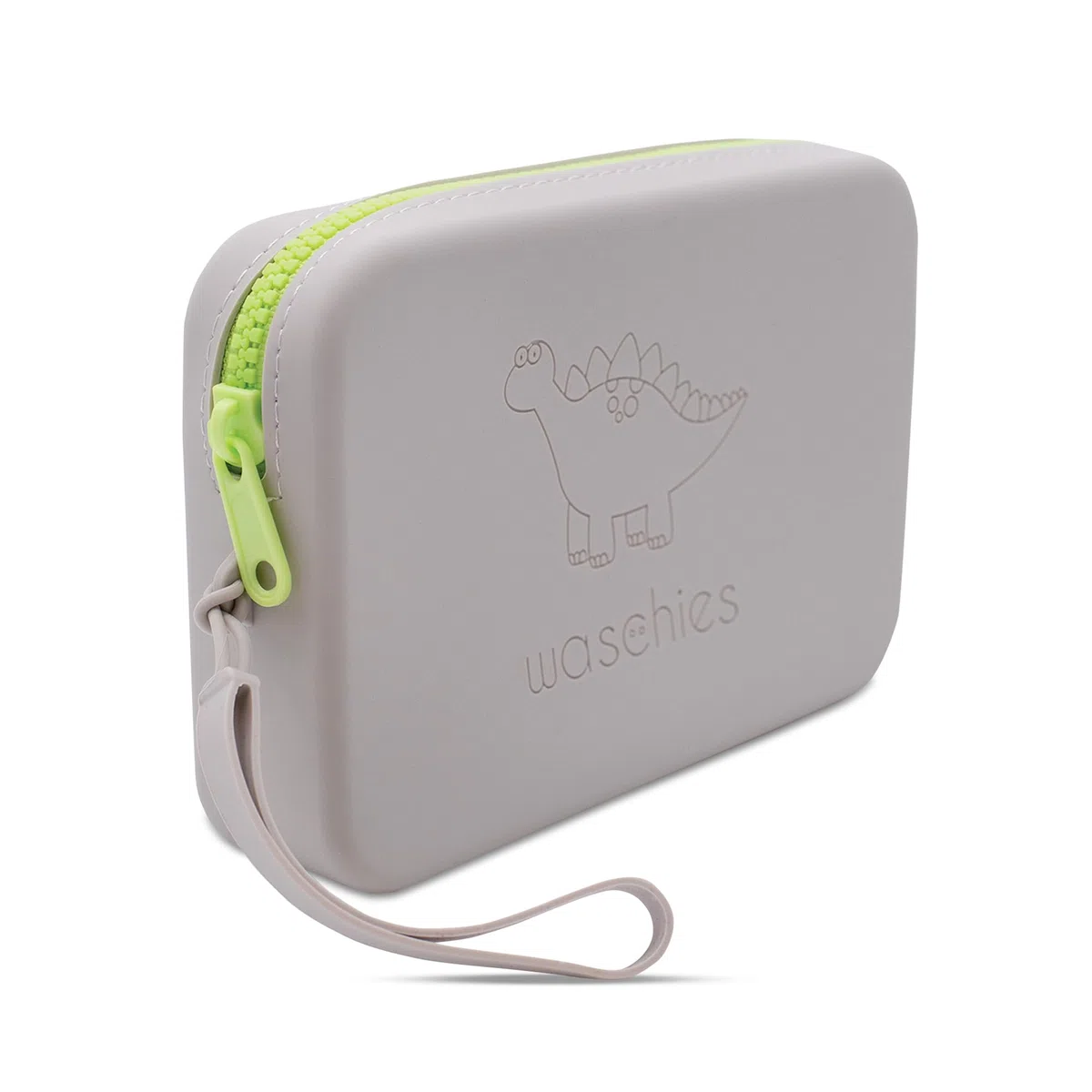 Waschies "Travel Set Kids" - Borsa da viaggio sostenibile e idrorepellente con spugne lavabili riutilizzabili, set per viaggi e regali, grigio., m