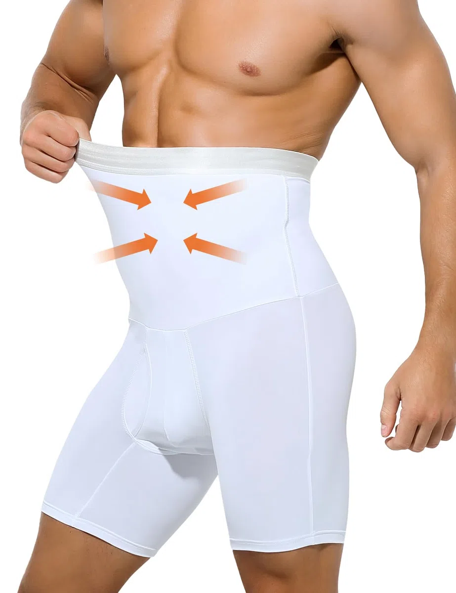 Casey Kevin Contenitivo Modellante Boxer Uomo Vita Alta Compressione Mutande Dimagranti Uomo Controllo Pancera Contenitiva Pantaloncini Sportive Shapewear