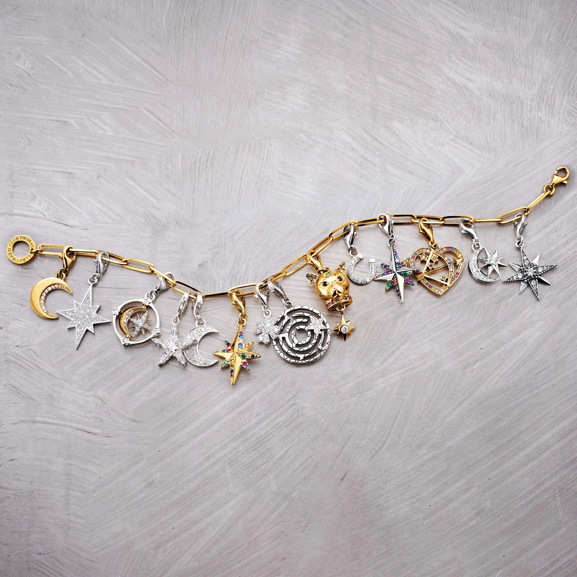 THOMAS SABO Ciondolo da donna a forma di quadrifoglio, in argento sterling 925, 0884-001-12