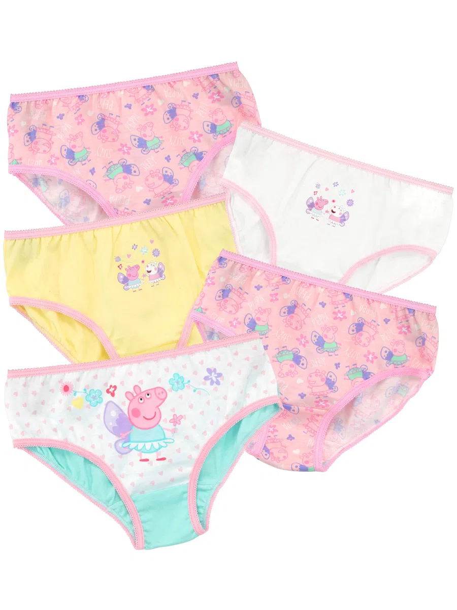 Peppa Pig - Confezione da 5 Mutandine - Ragazza
