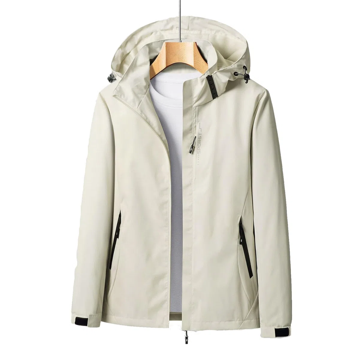 KHIRVWL Parka da Donna Leggero Soft Shell Giacca da Trekking Lunga Impermeabile Antivento Soft Shell Giacca a Vento con Cappuccio per Escursioni in Montagna Pioggia Giacca Lunga Softshell Cappuccio