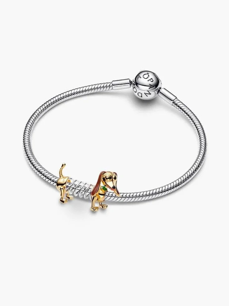 PANDORA Ciondolo 764603C01 Cagnolino Slinky di Toy Story