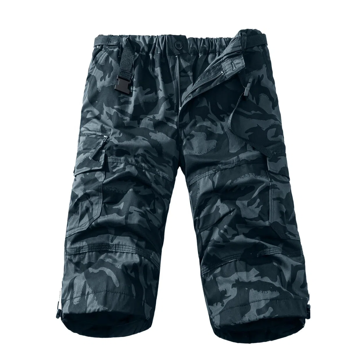 Generisch Pantaloncini da uomo estivi cargo pantaloncini cargo da uomo beige, bermuda pantaloncini da jogging con tasche multiple in tinta unita pantaloni estivi patchwork casual da uomo