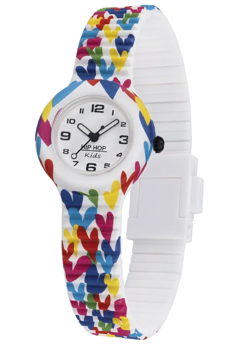 HIP HOP, Collezione Kids Fun, Orologio Bambina Unicorn, con Cinturino in Silicone Intercambiabile, Pratica Chiusura, Cassa 28 mm, Movimento al Quarzo, Resistente all'Acqua, Lunghezza Regolabile
