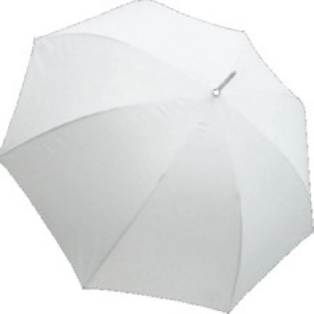 Ombrello grande sposa bianco diametro 115 cm con rifiniture bianche