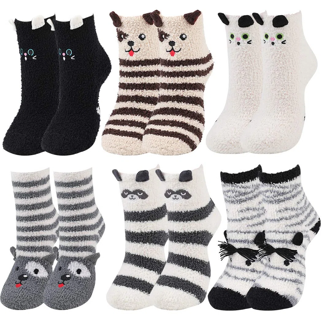 Kuschel Socken, soffici calzini da letto, da donna, caldi, invernali, da donna