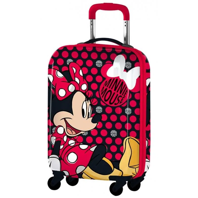 Minnie Valigia Bagaglio A Mano Trolley Bambina 4 Ruote | Valigia per Bambini da Viaggio | Trolley Cabina Rigido per bambini | Gadget Minnie