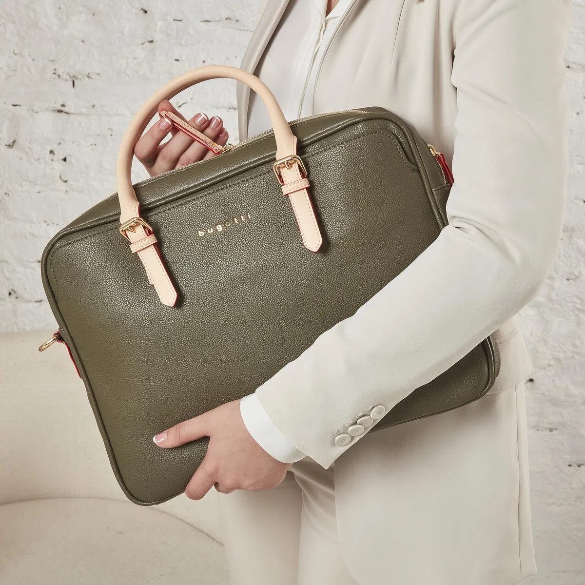 bugatti Ella Borsa business 15", cartella in similpelle con scomparto per laptop