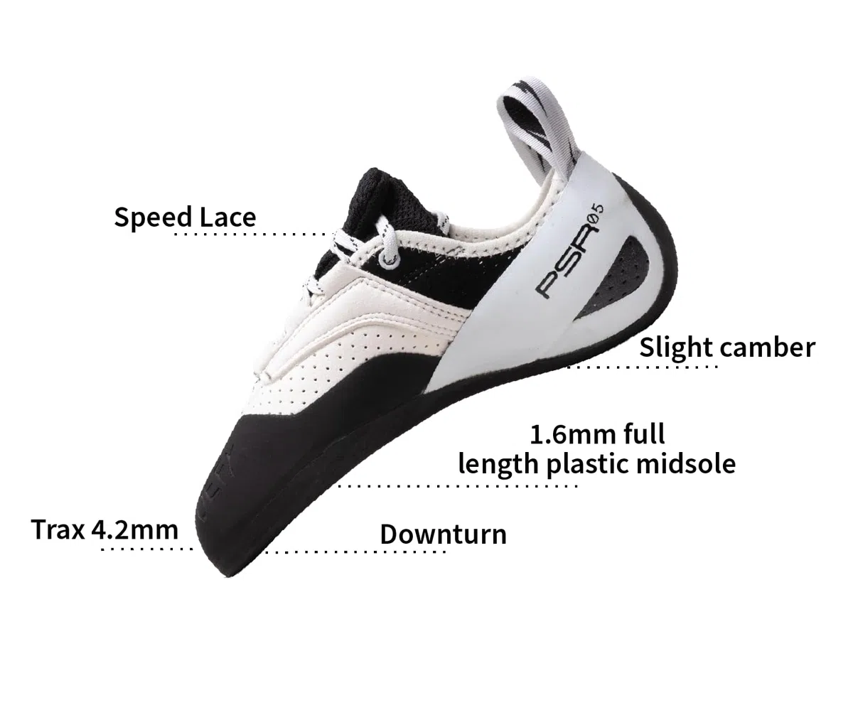 Evolv Unisex Defy Lace LV Scarpe da Arrampicata, Gray-White, 40