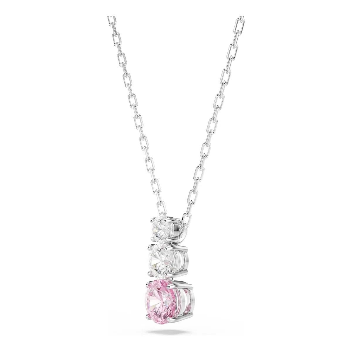 Swarovski Stilla Attract Collezione, Taglio rotondo, Rosa, Placcato rodio