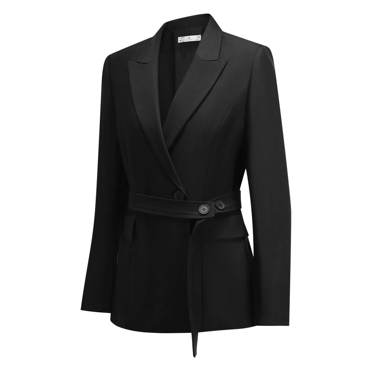 YYNUDA Set di 2 pezzi da donna vestito (con cintura) sartore/pantaloni slim fit a un bottone, abbigliamento business con tasche eleganti e quotidiane per quattro stagioni