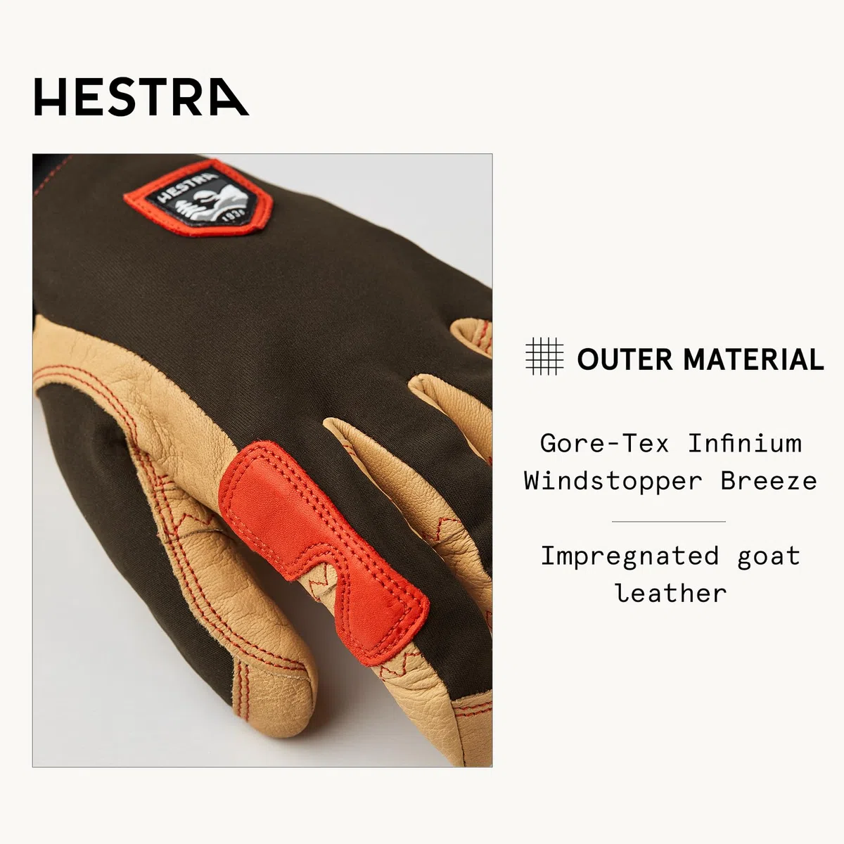 Hestra Ergo Grip Active - Guanti da Sci a 5 Dita, con Fodera per Autunno e Inverno