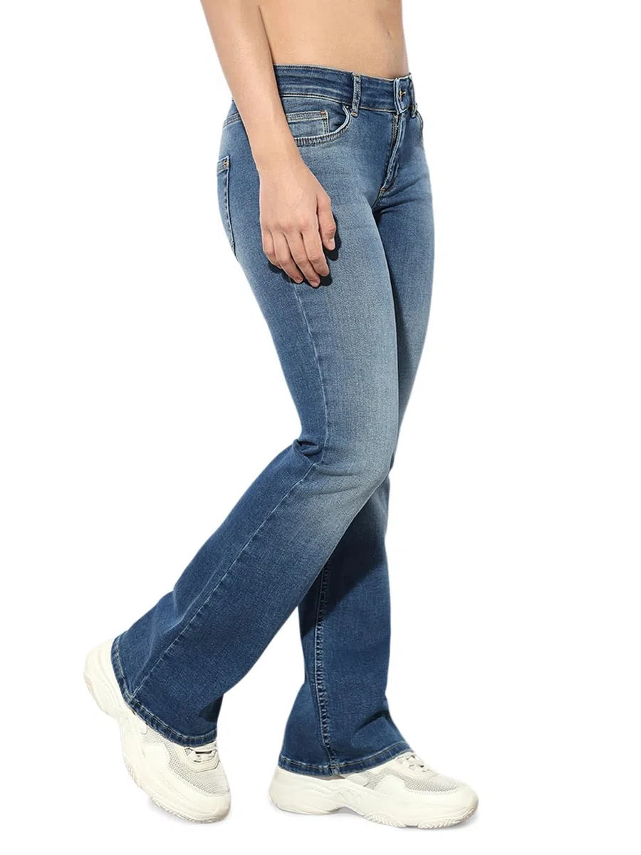 Only - Onlblush LW Flared DNM Rea1303 Noos, Jeans Donna
