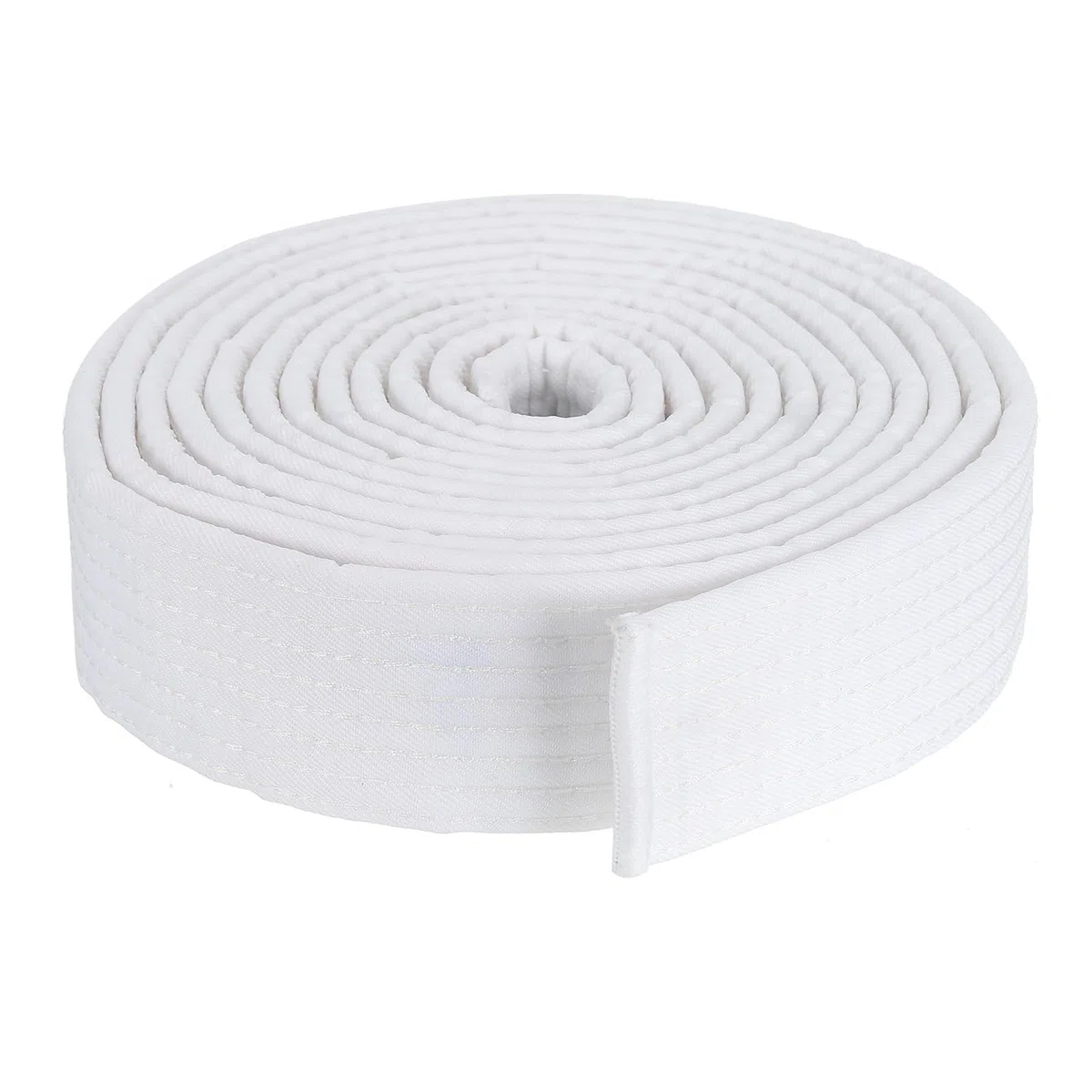 PATIKIL Cintura di Rango Colorata Taekwondo 1,6" x11,8 Piedi 3,6m, Cintura da Karate Judo Arti Marziali in Cotone per Insegnamento Allenatore, Bianco