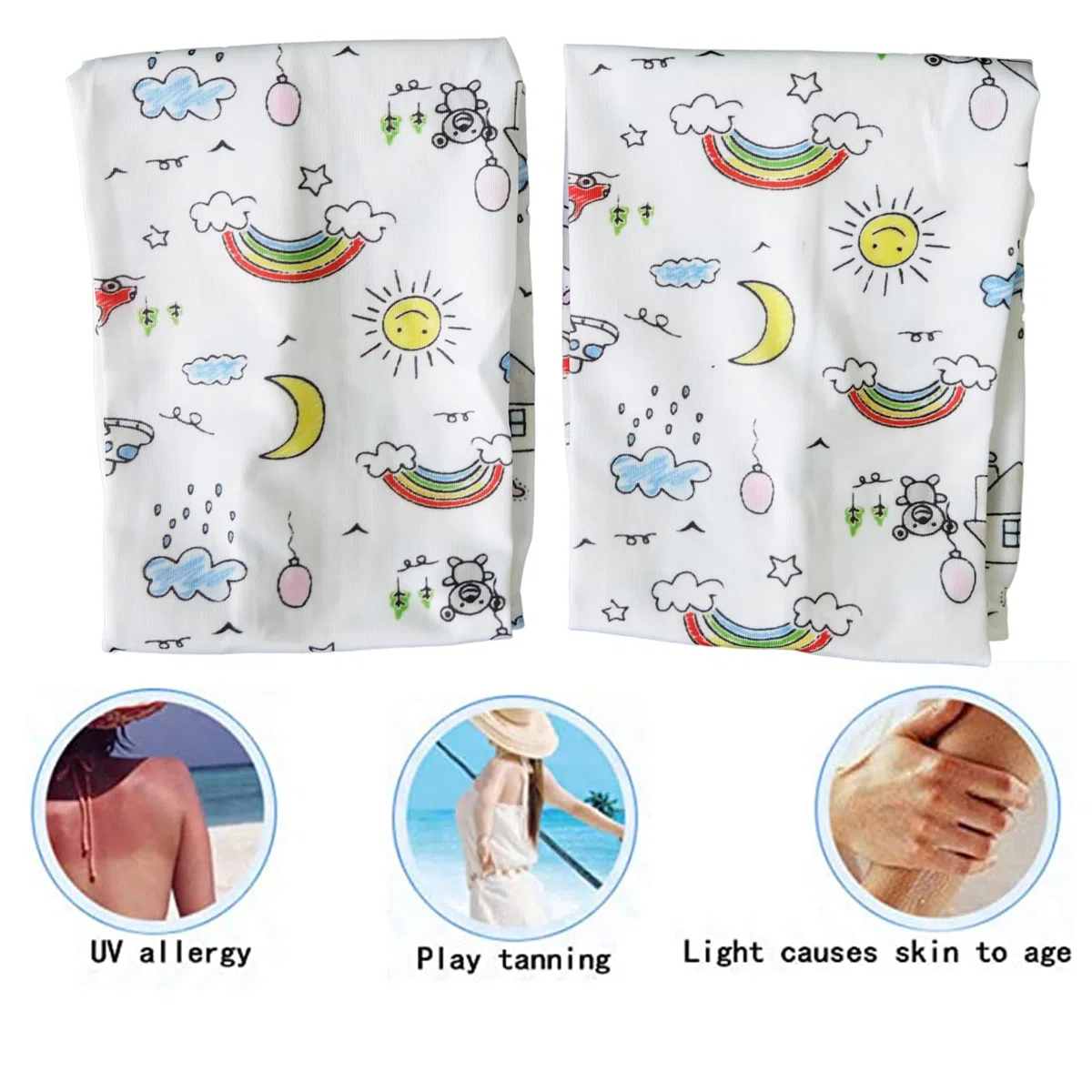 3 Paia Uv Protezione Sunblock Manica Braccio, Braccio Maniche a Compressione, Manicotti Braccia, per Sport All'aperto, Viaggi, Protezione Della Pelle (3 Colori)