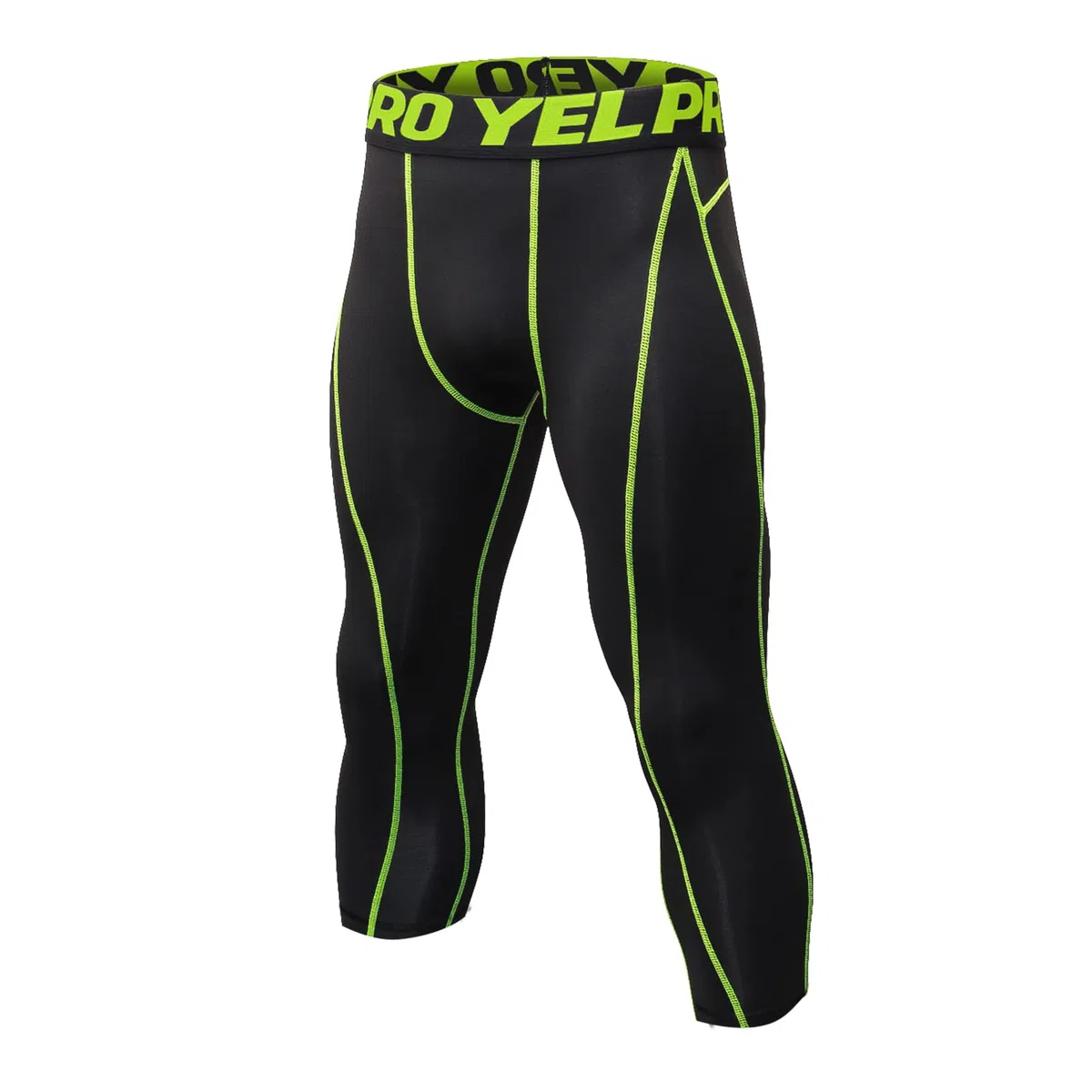 Leggings Sportivi Uomo 3/4 Pantaloni a Compressione, Asciugatura Rapida Calzamaglia Baselayer for Gym Jogging Running Palestra
