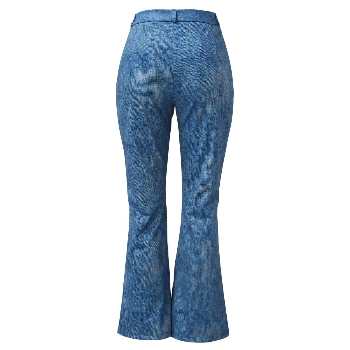 Generisch Pantaloni da donna con motivo stampato, orlo svasato, jeans, elasticizzati, parte inferiore svasata, ciclismo, abbigliamento da donna