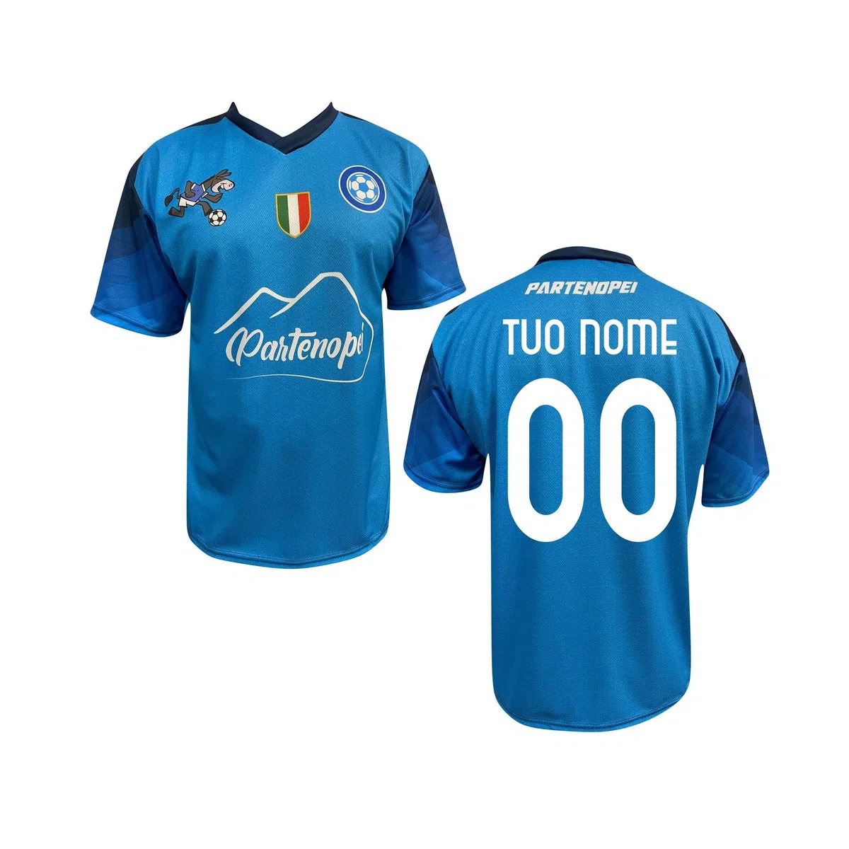 Maglia Tifoso Napoletano da Calcio Partenopei Personalizzata Personalizzabile