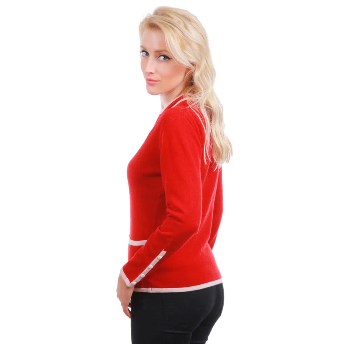 Twin-Set Bicolore 85% Cashmere e 15% Seta