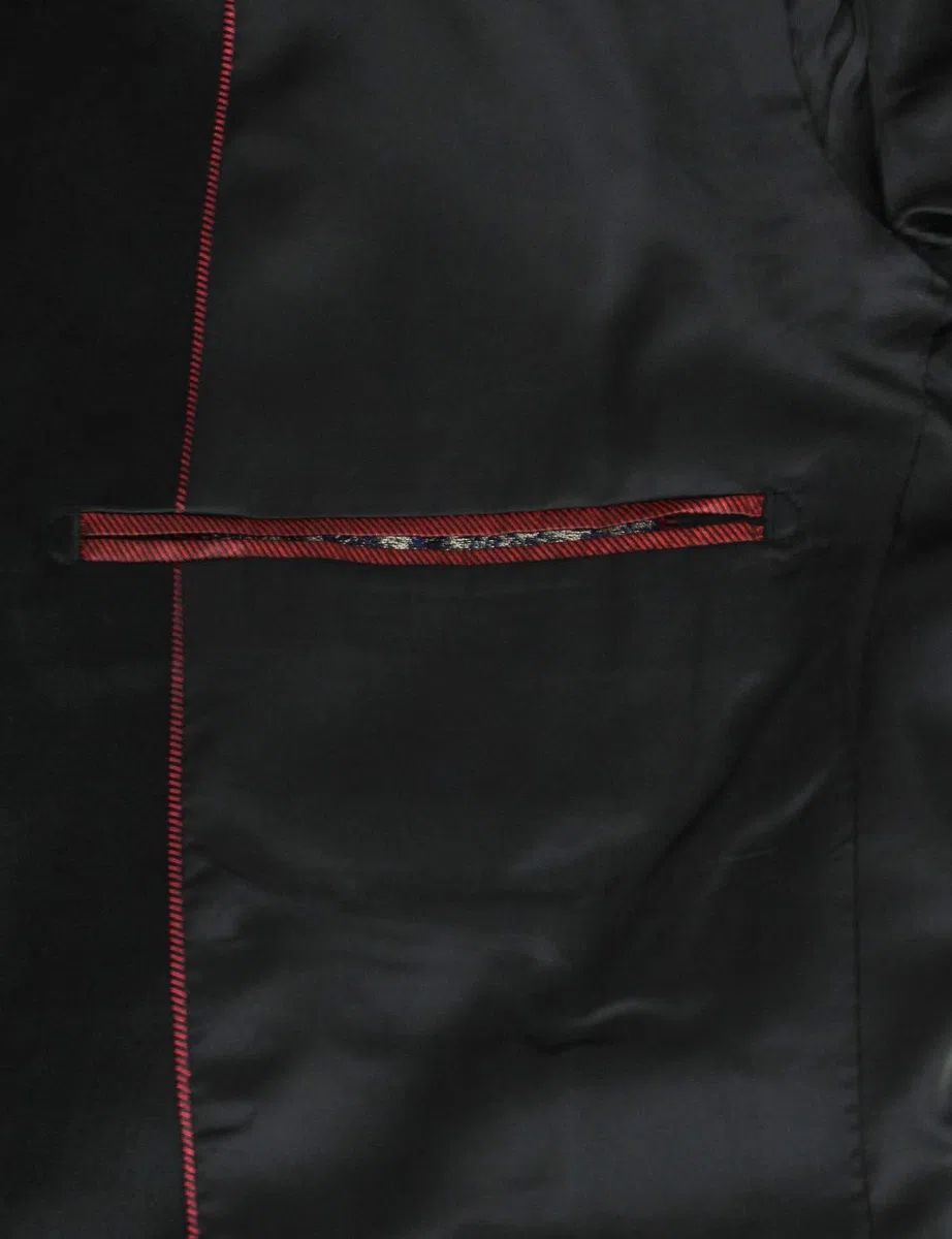 Evoga Abito Completo Uomo Class Sartoriale Damascato Elegante Smoking Vestito Cerimonia
